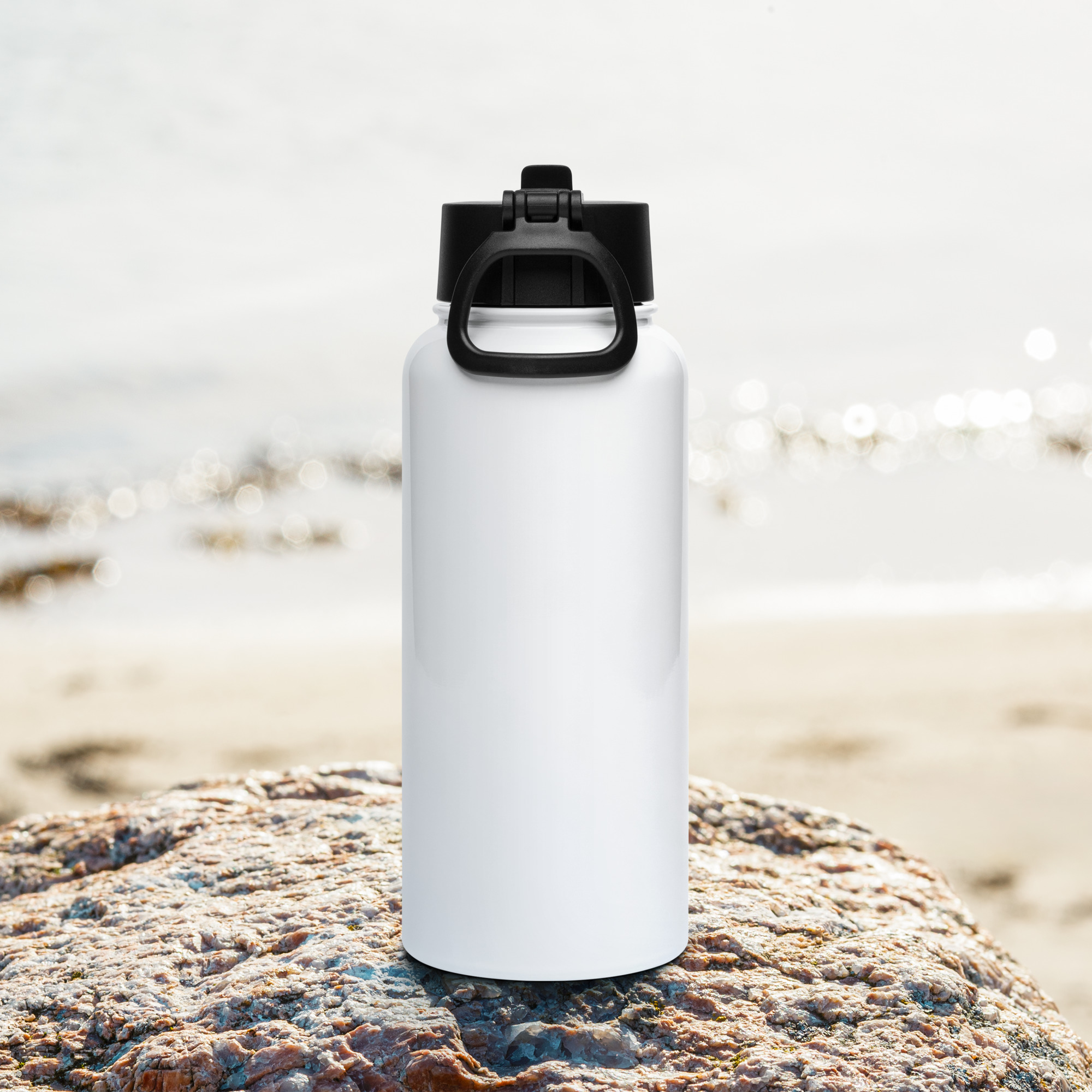 Stainless steel water bottle with a straw lid - Image 8